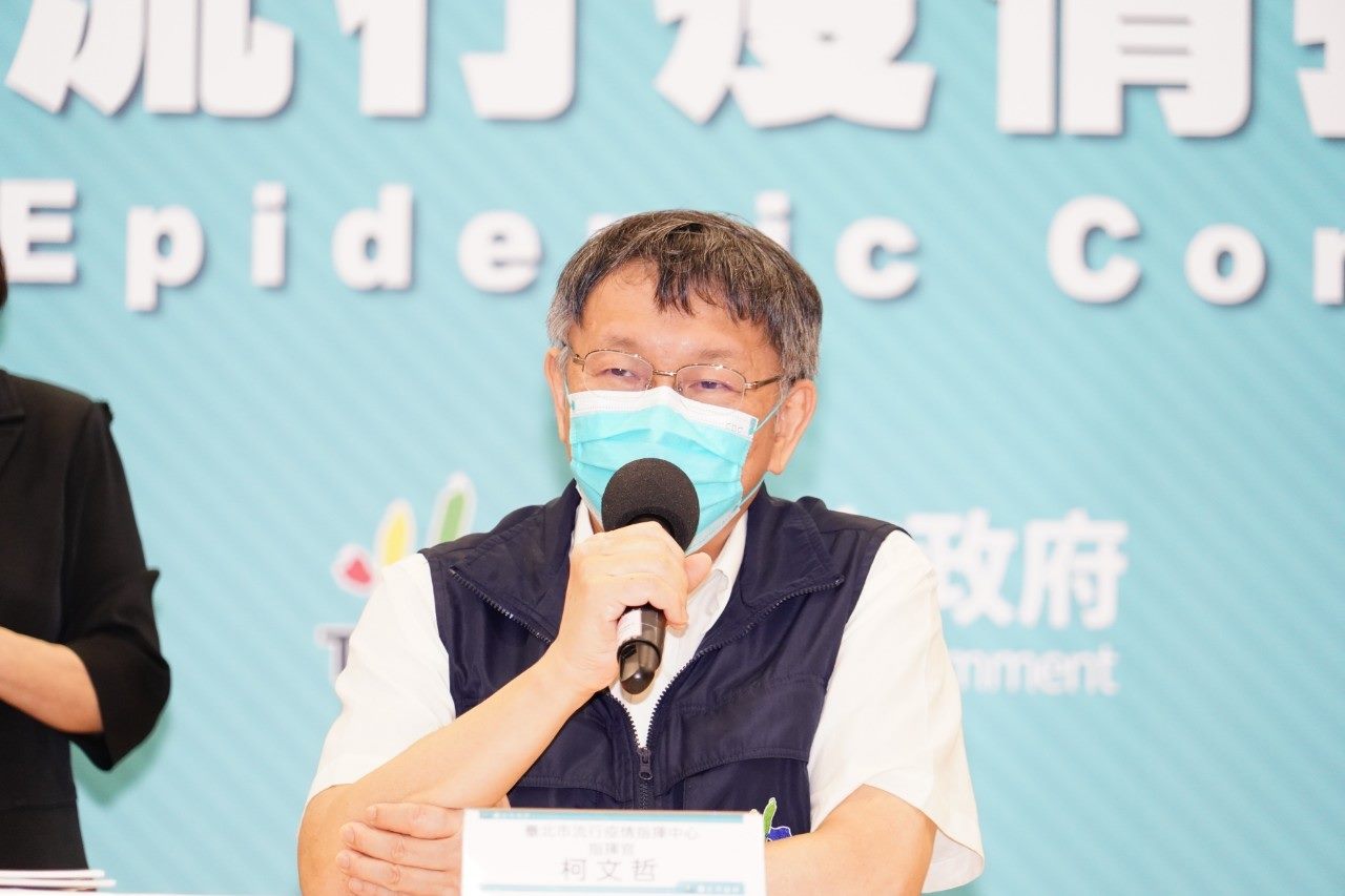 柯文哲透露,台北市有8人去美國打疫苗,返台後仍確診。(台北市府提供)