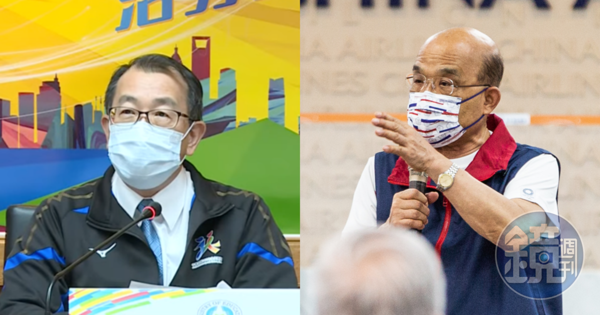 對於體育署長張少熙(左)有可能「將功折罪」一事,蘇貞昌做出回應。(翻攝自「MOESports」YouTube、本刊資料照)