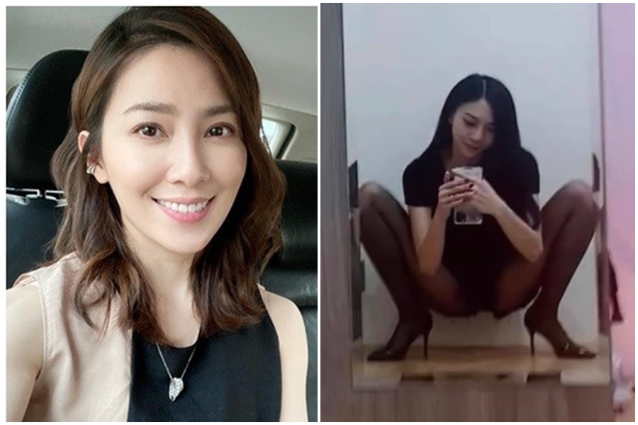 莉婭（右）今力挺身陷不倫風波的許藍方。（翻攝自許藍方、莉婭臉書）