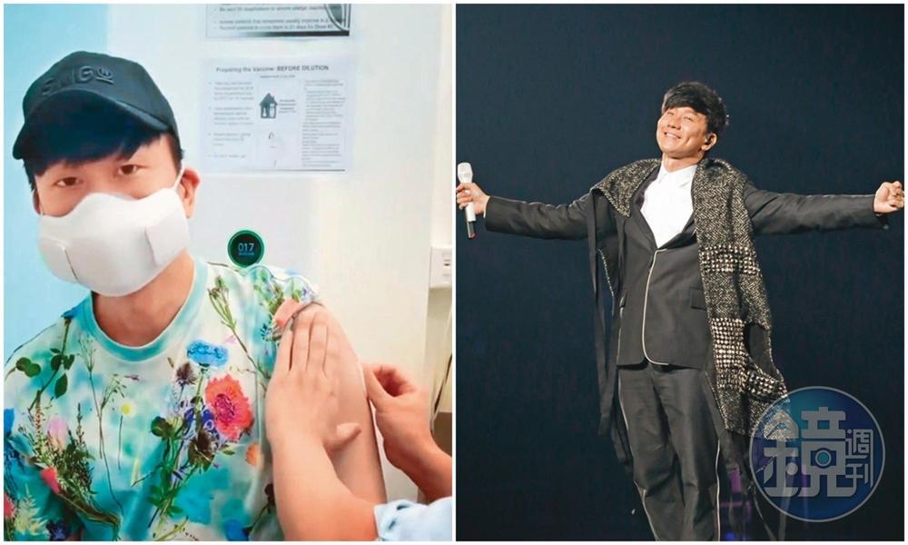 出道18年的林俊傑,演藝事業飛黃騰達,被喻為是「行走的CD」。(右圖)他回新加坡打疫苗及換簽證,8月底是否赴陸工作,目前尚在觀望中。(左圖翻攝自林俊傑IG)