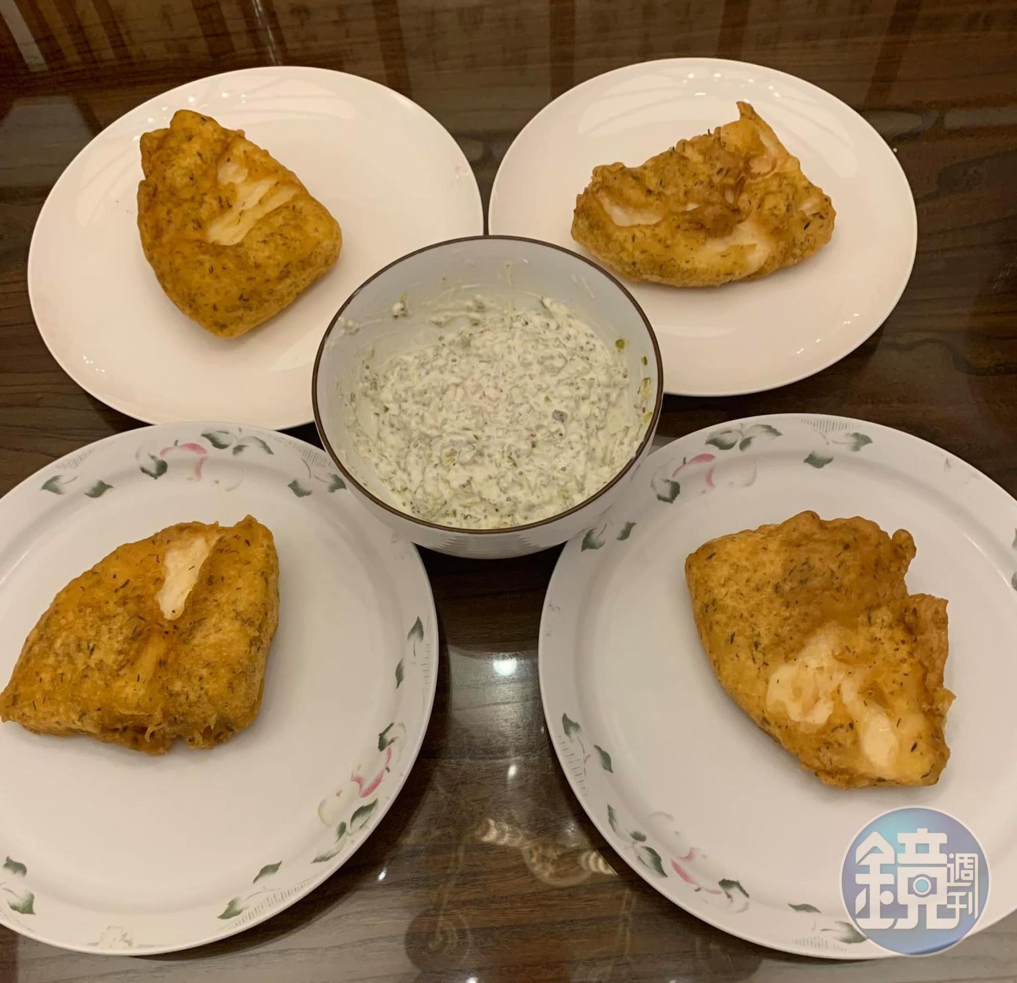 在南非德班港吃到的炸鱈魚，香料味重，食材也新鮮。
