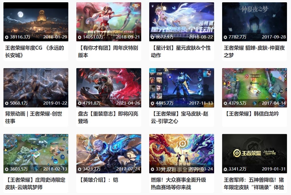 騰訊指控抖音鼓勵用戶上傳《王者榮耀》影片，影響騰訊自家的影片流量。（翻攝自《王者榮耀》官網）