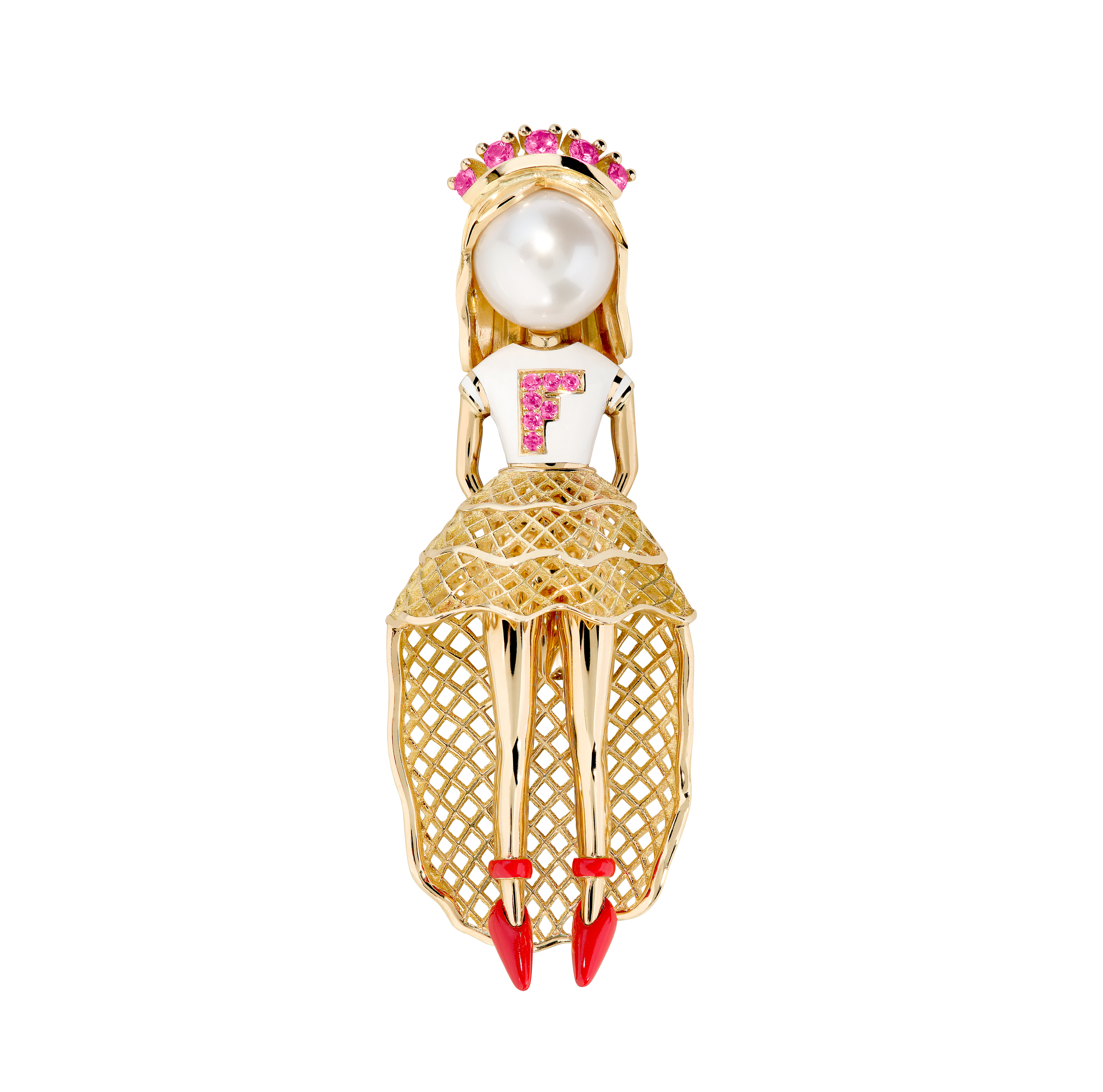 Fredy's Tomo's Dolls FROU-FROU吊墜＋項鍊。NT$491,700（FRED提供）