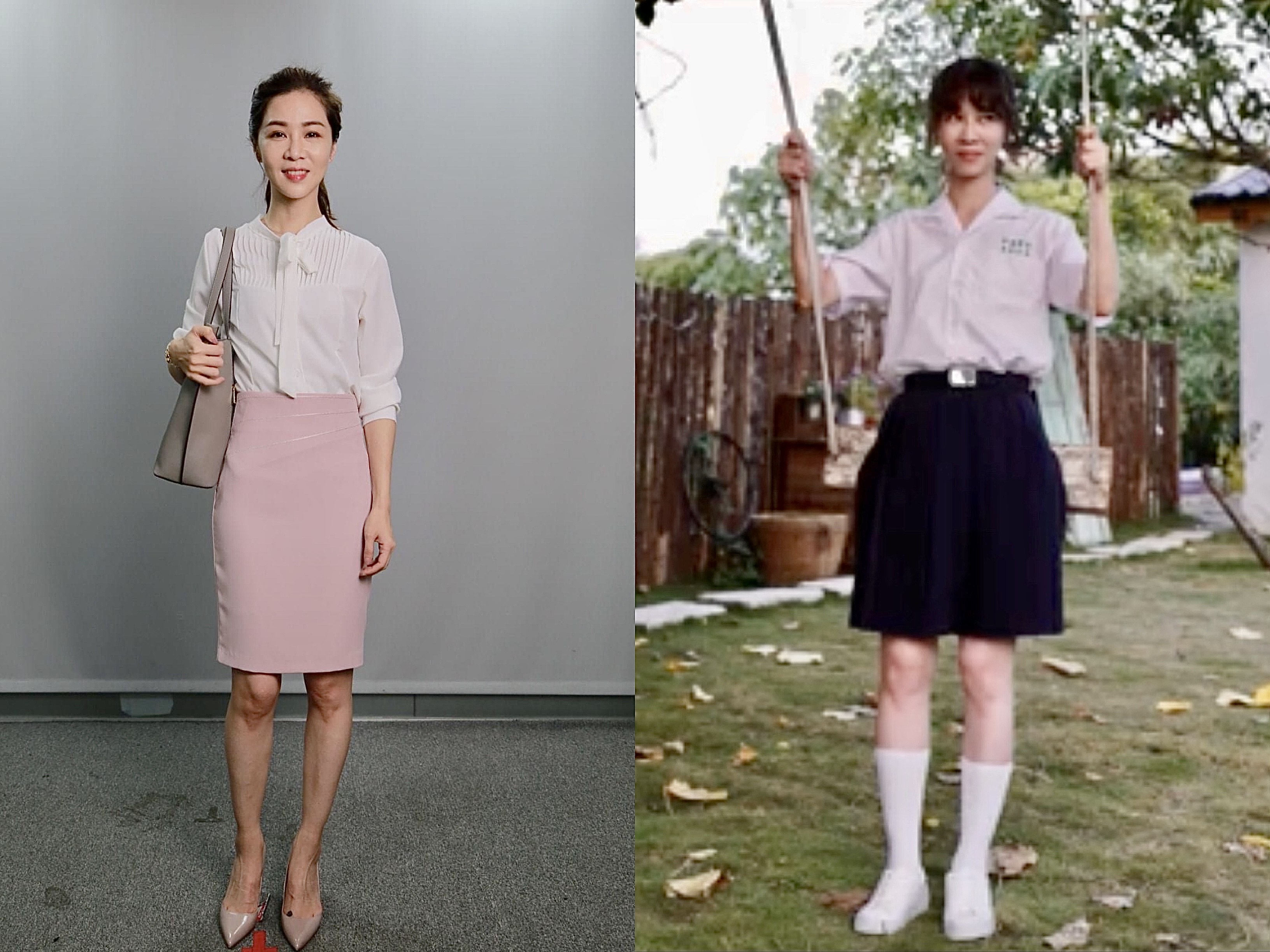 《俗女2》首播成績不俗，導演嚴藝文順應民意曝光謝盈萱穿國中制服正面照。（翻攝自俗女養成記臉書）