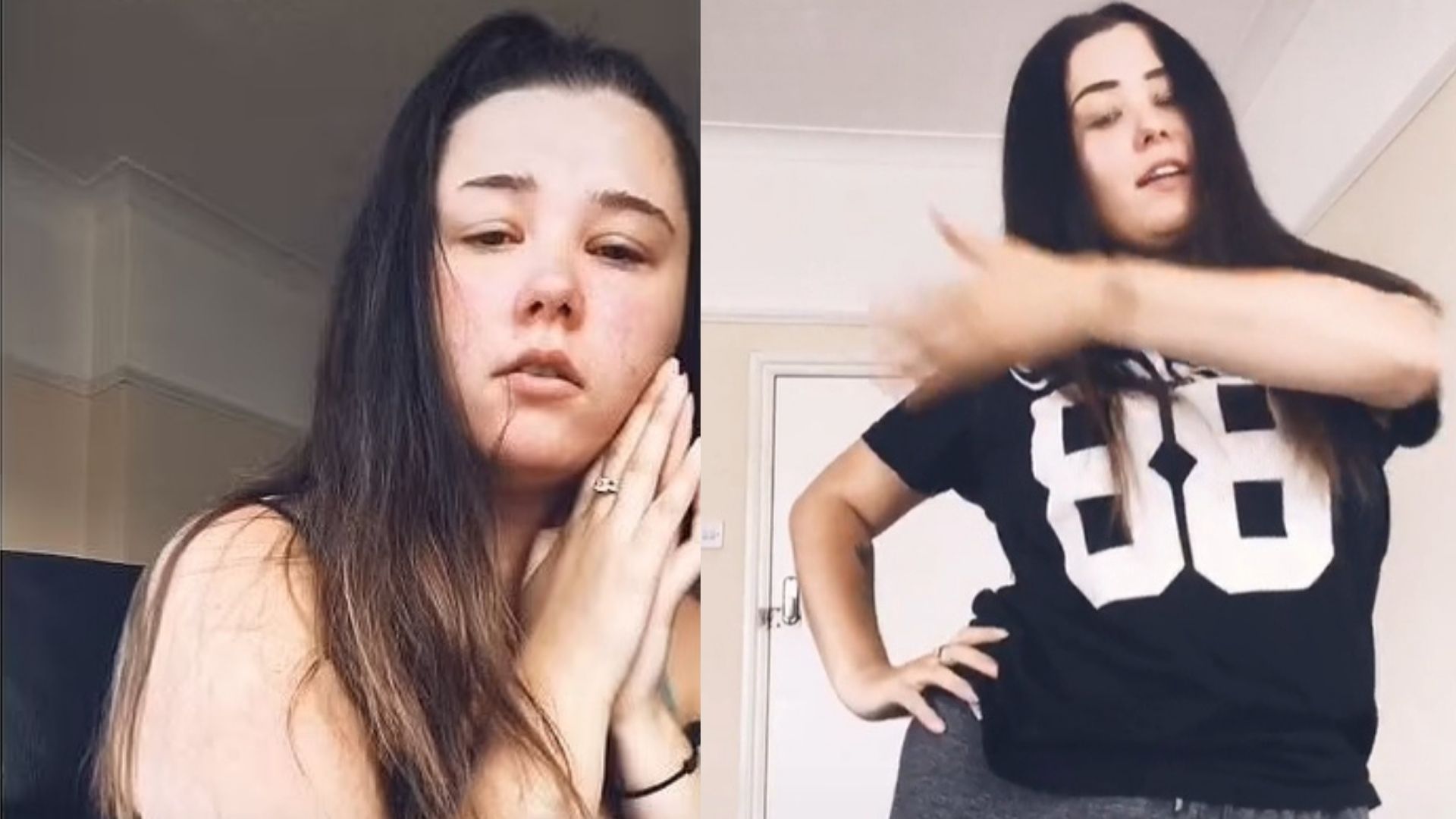 妮可蕾因不滿行房被女兒打擾，竟痛下殺手。（翻攝Nicola Priest TikTok）