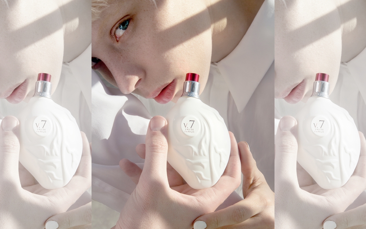 ARTIFACTS獨家引進澳洲香水品牌Map of the Heart，宛若心臟的瓶身十分適合當作情人節禮物，將自己的心獻給對方。 v.7 White Heart 90mL NT$5,980 Map of the Heart。（ARTIFACTS提供）