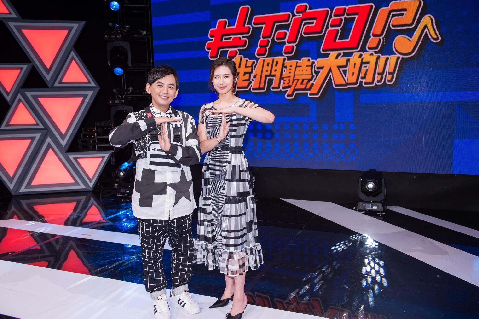 《#T-POP》才錄一次就爆疫情,讓黃子佼、趙岱新特別珍惜有工作的機會。(TVBS提供)