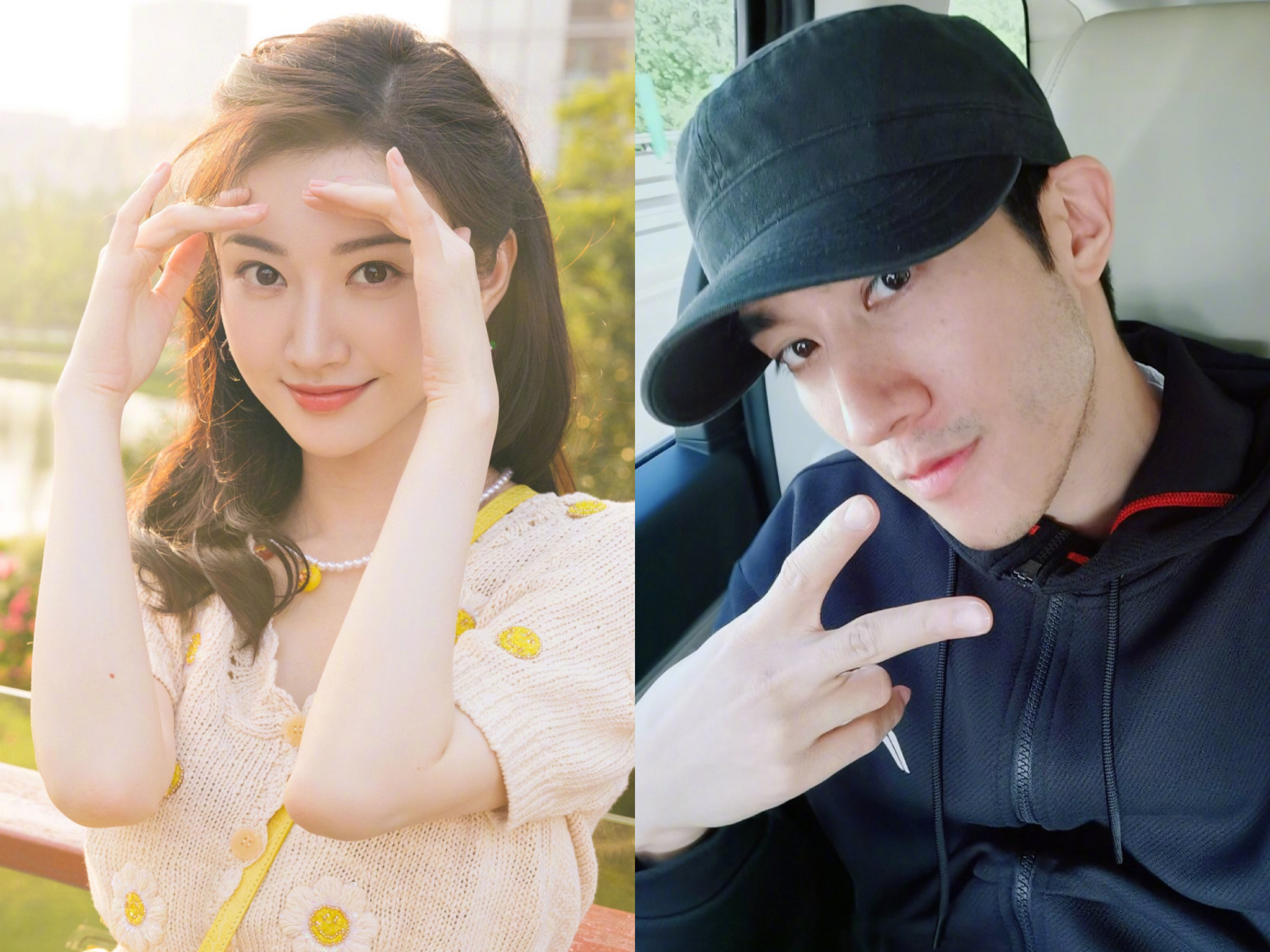 景甜（左）與李治廷（右）被爆4年前片酬分別高達,8000萬與5,000萬人民幣。（翻攝自景甜、李治廷微博）