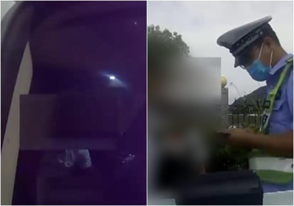 巡邏警往後座一看，竟看到一對男女正在交纏，最後依法對駕駛作出處分。（翻攝看看新聞）