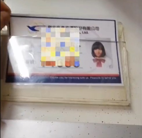 「艾嫚妮」秀出自己的公車司機證明。(翻攝艾嫚妮Tik tok)