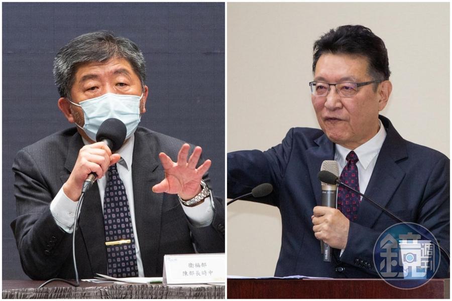 陳時中（左圖）強調「3+11」不是防疫破口，趙少康（右圖）痛批「世上有這麼厚臉皮的人？」（本刊資料照）