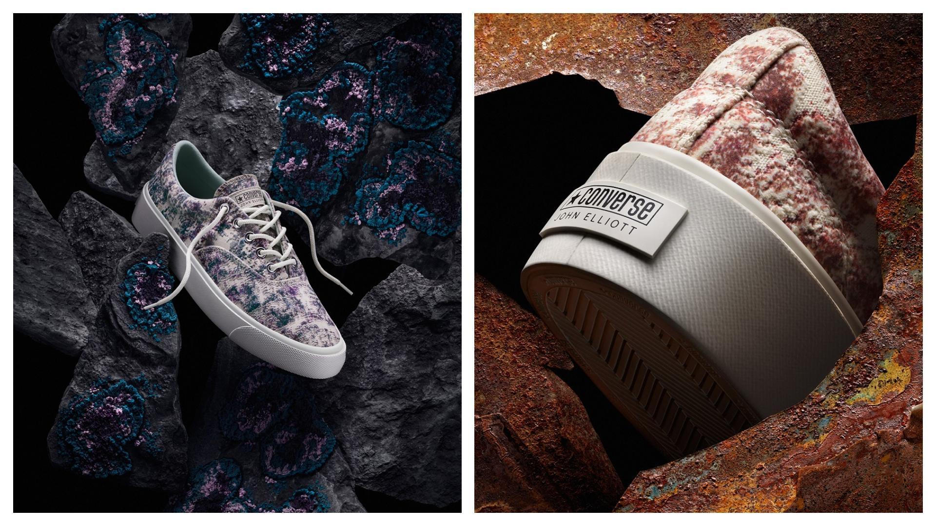 Converse攜手舊金山潮流金童John Elliott,推出Skidgrip鞋型的合作款式。(Converse提供)