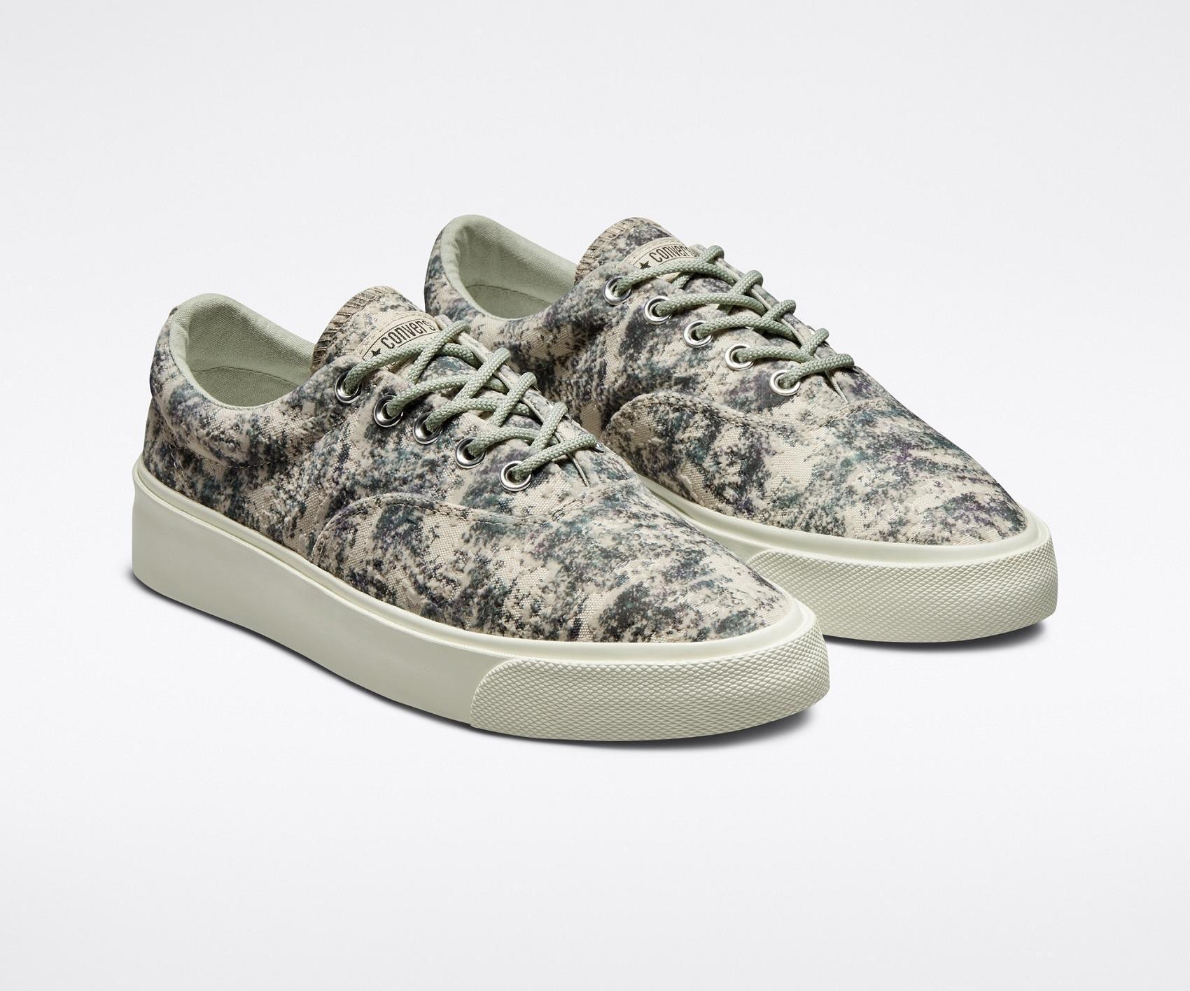John Elliott綠色聯名Skidgrip NT$4,180 Converse。(Converse提供)