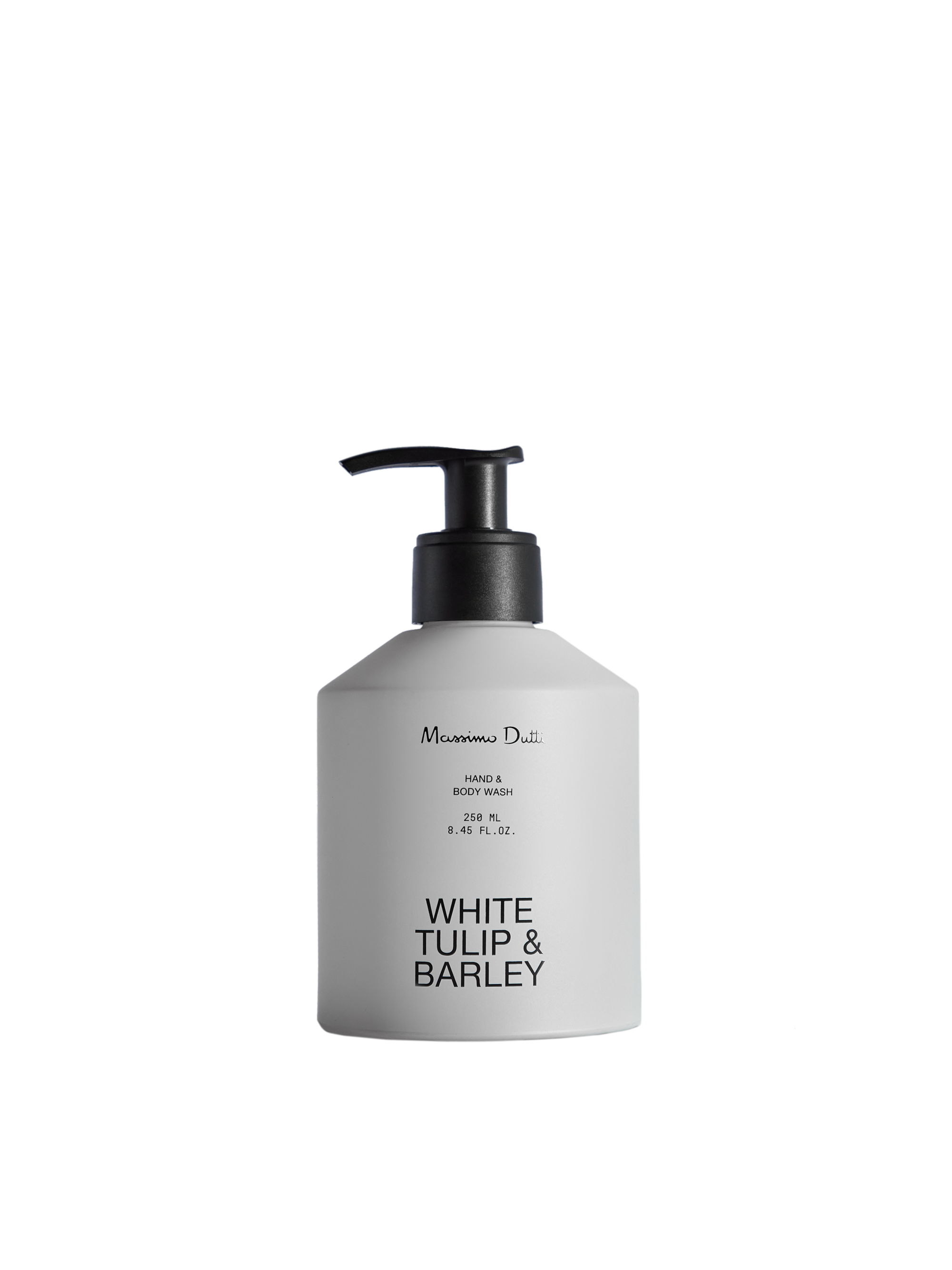 半透明玻璃手部身體清潔乳250ml NT$790 Massimo Dutti。（Massimo Dutti提供）