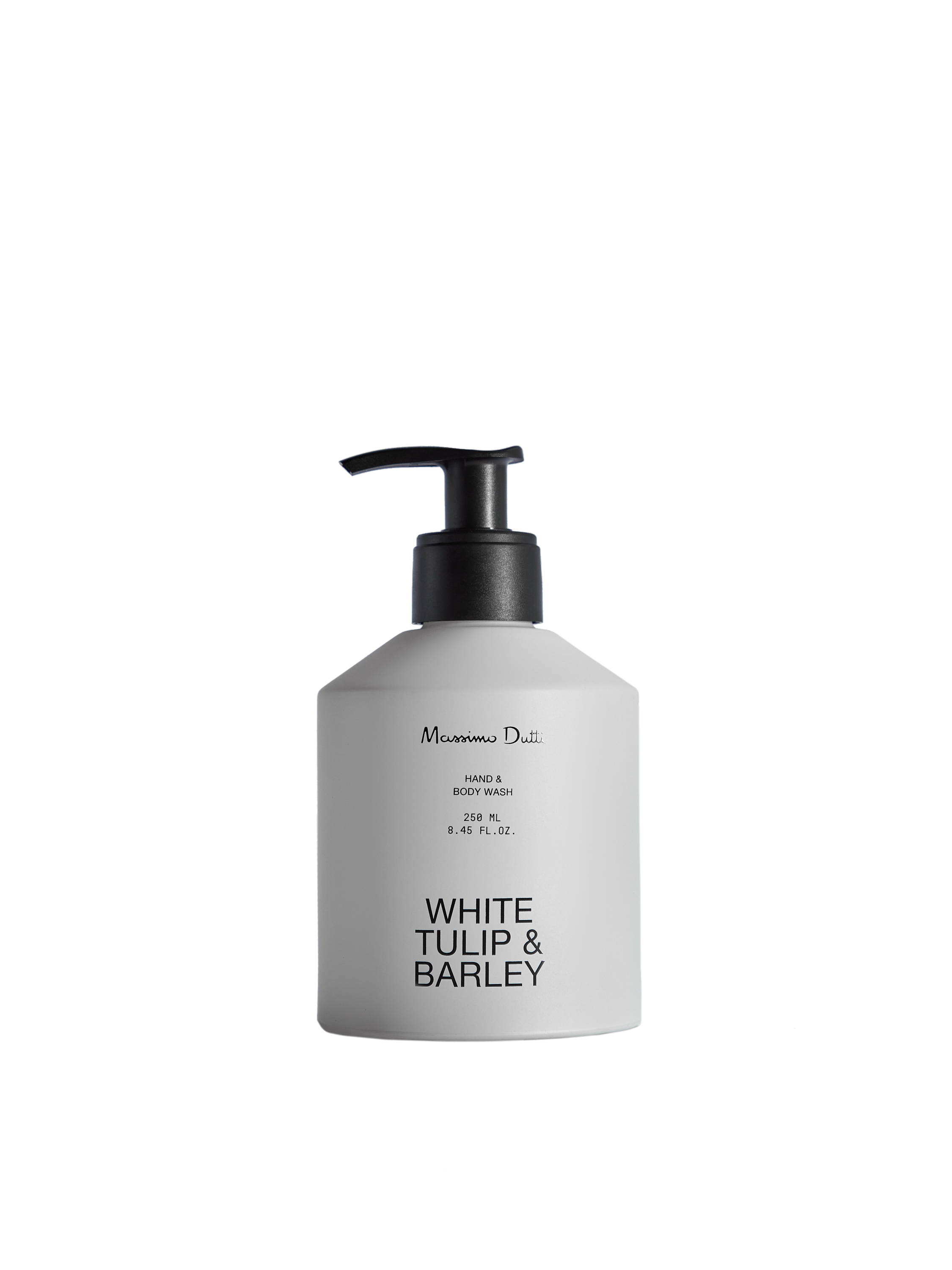 半透明玻璃手部身體清潔乳250ml NT$790 Massimo Dutti。（Massimo Dutti提供）