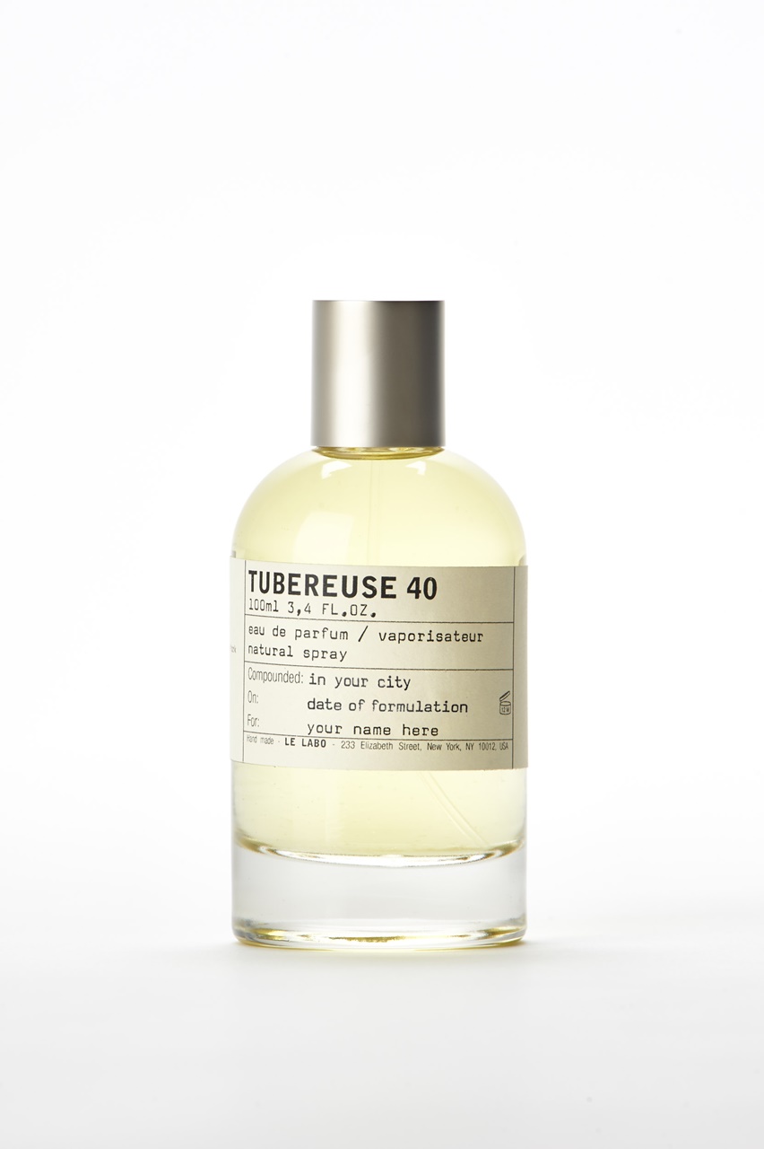 LE LABO城市系列淡香精TUBEREUSE 40（晚香玉40）紐約。100ml/NT$16,300。（10/10 APOTHECARY提供）
