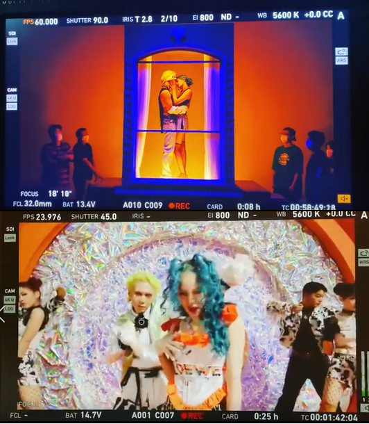 泫雅9月將和男友DAWN以雙人組形式推出新歌，她今在IG公開MV拍攝畫面。（翻攝自泫雅Instagram）