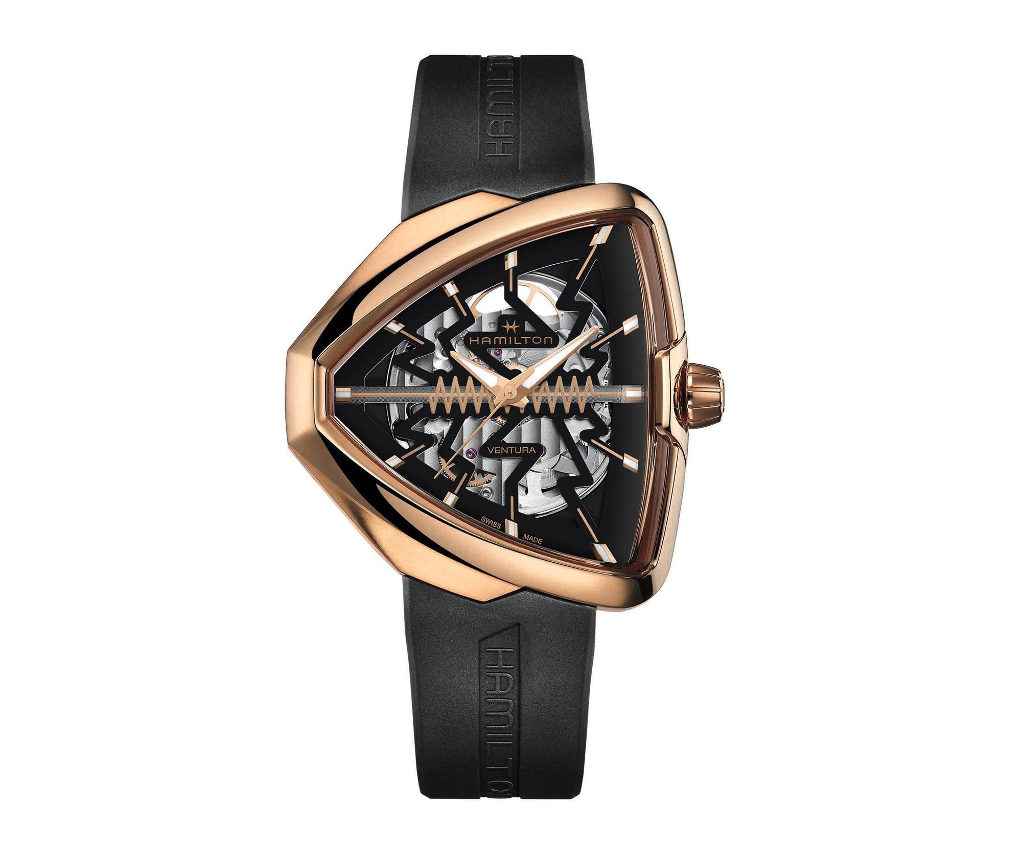 漢米爾頓Ventura Elvis80 Skeleton,建議售價NT$58.500。
