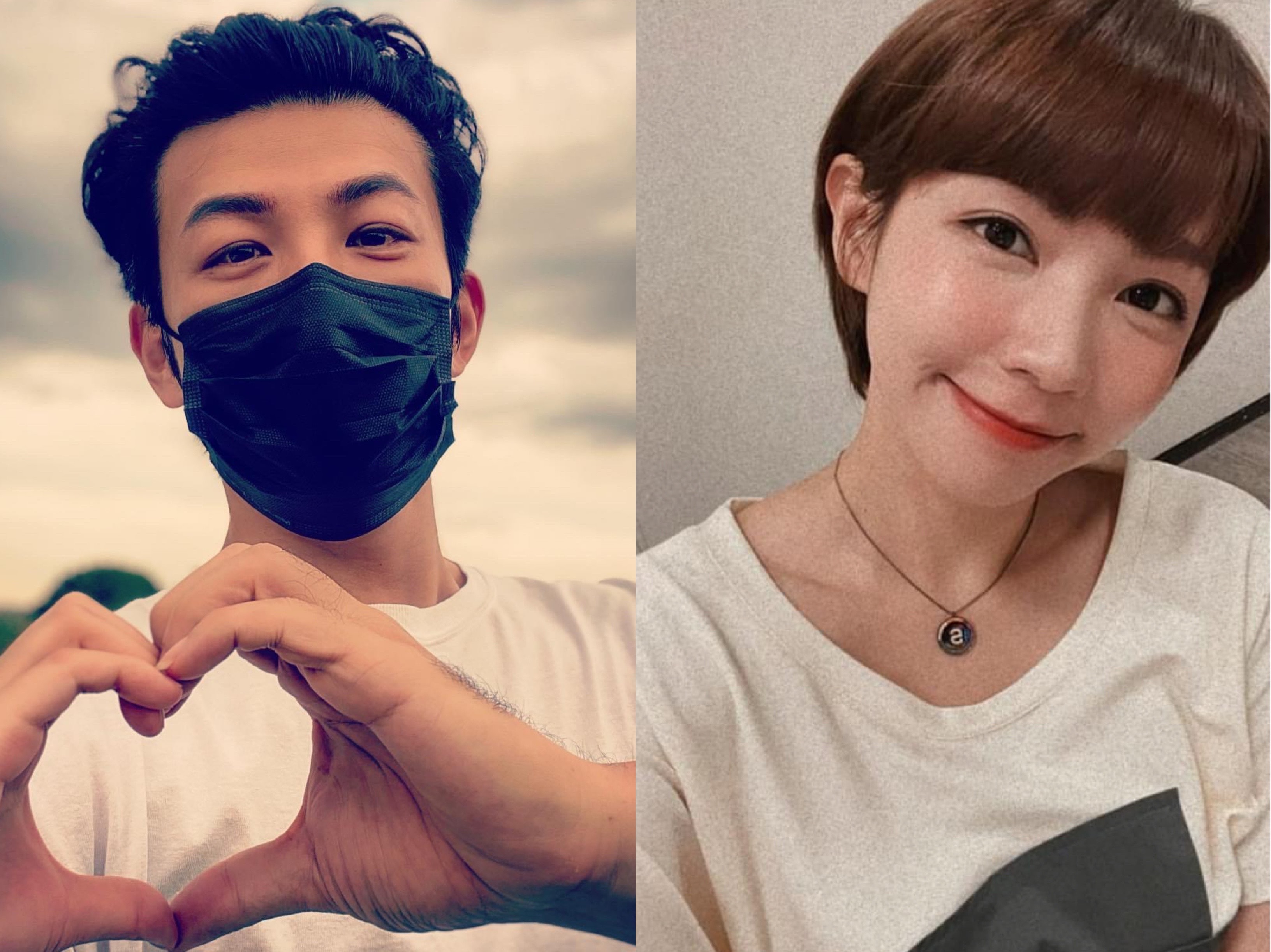 陳志強（左）與曾智希穩定交往4年。（翻攝自陳志強、曾智希臉書）