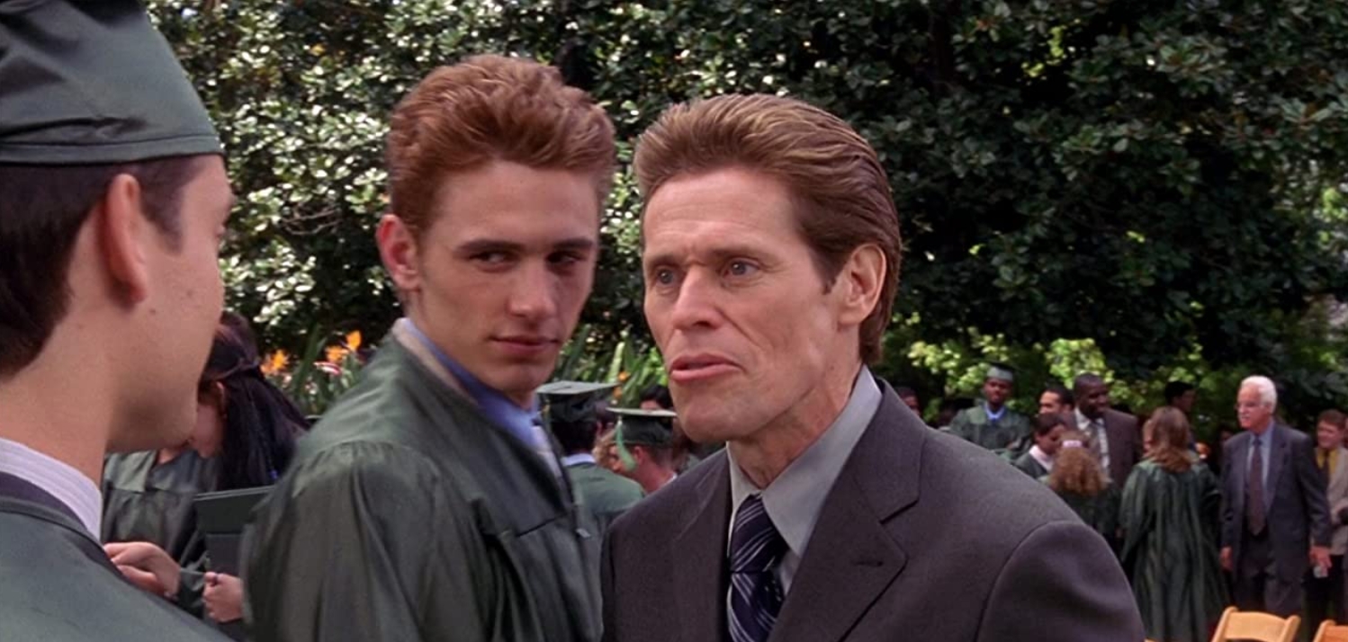 威廉達佛（右）曾演出元祖2002年的《蜘蛛人》電影作品。（翻攝IMDB）