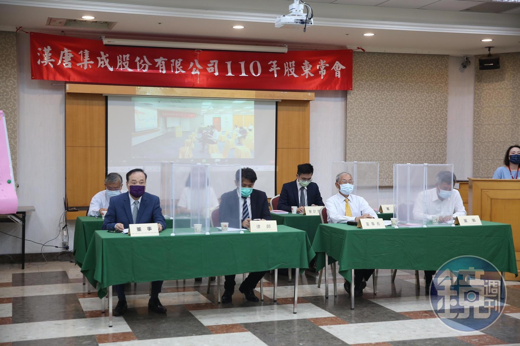 漢唐今天股東會改選董監事,大股東李惠文派大獲全勝。