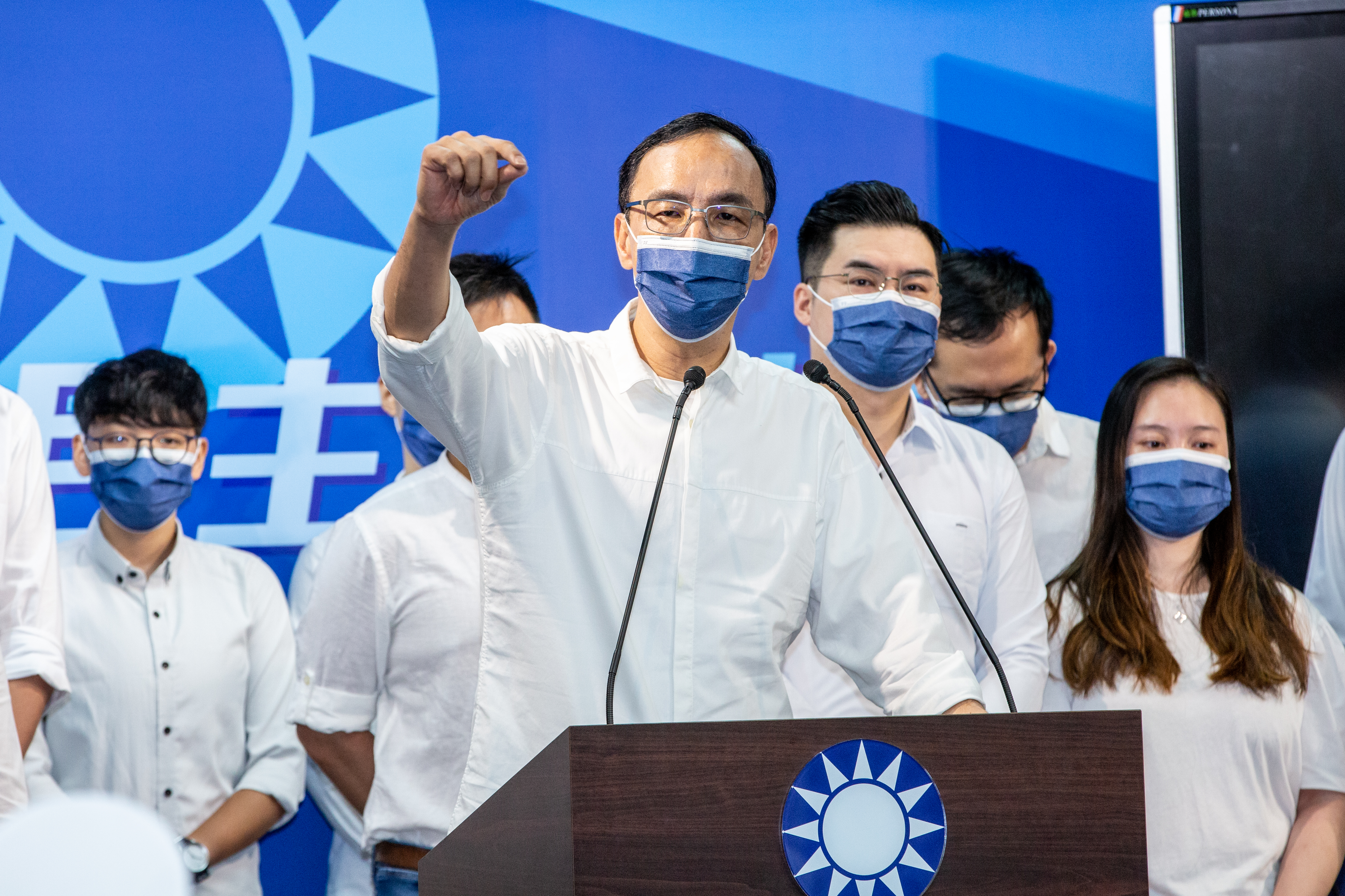 前新北市長朱立倫因為說出「沒有1949的國民黨，就沒有今日的台灣」，遭到各界撻伐。（本刊資料照）