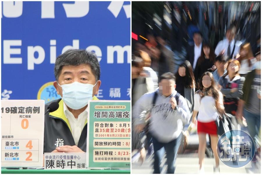 陳時中(左)今表示已提出12~17歲接種莫德納申請,示意圖。(指揮中心提供/資料照)