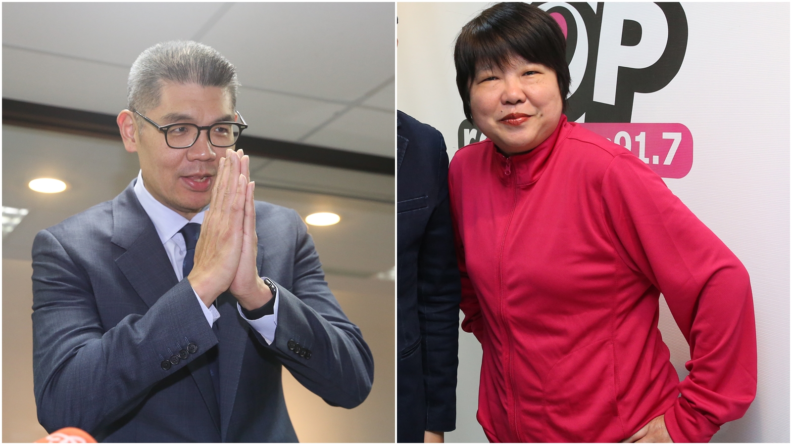 連勝文（左）「從小見證美國人拋棄越南」一席話引發網路熱議，黃光芹（右）跳出來替他說話。（本刊資料照）