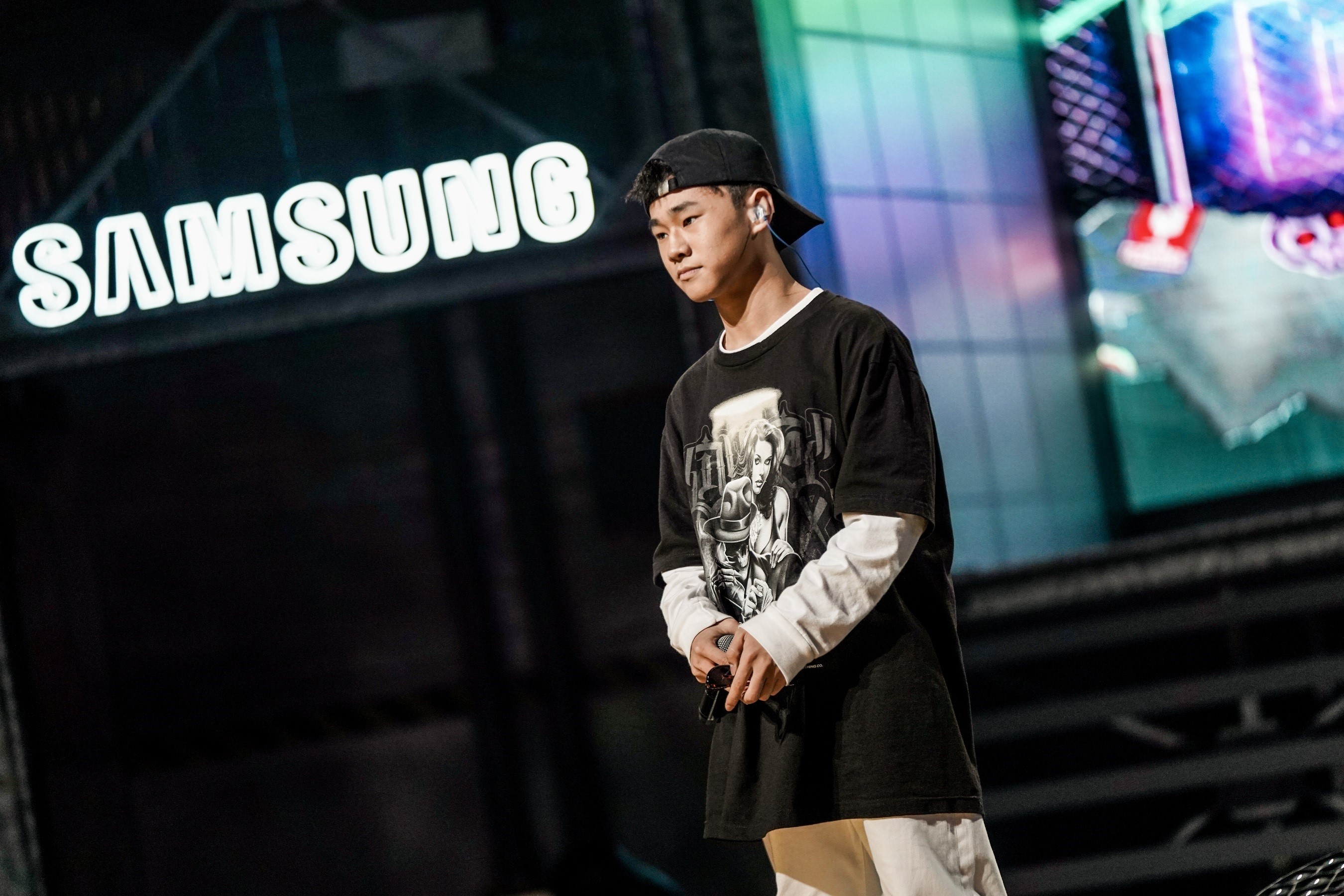 《大嘻哈時代》因疫情停錄，但人氣不減，國中生參賽者青蛙YT流量破160萬。（三立提供）