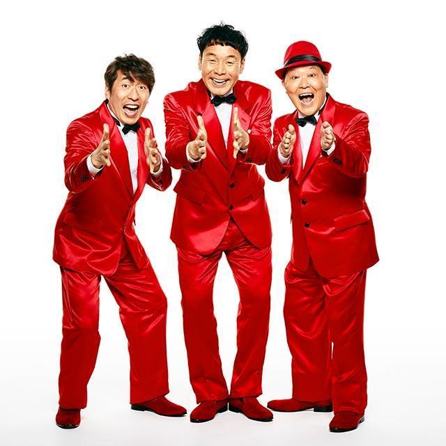 寺門JIMON（左）是日本知名諧星三人組「鴕鳥俱樂部」成員之一。（翻攝自太田PRODUCTION官網）