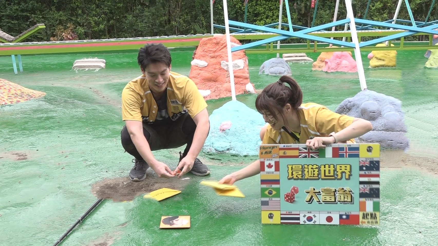 許孟哲遊戲關卡撕孫協志洩氣。（中視提供）
