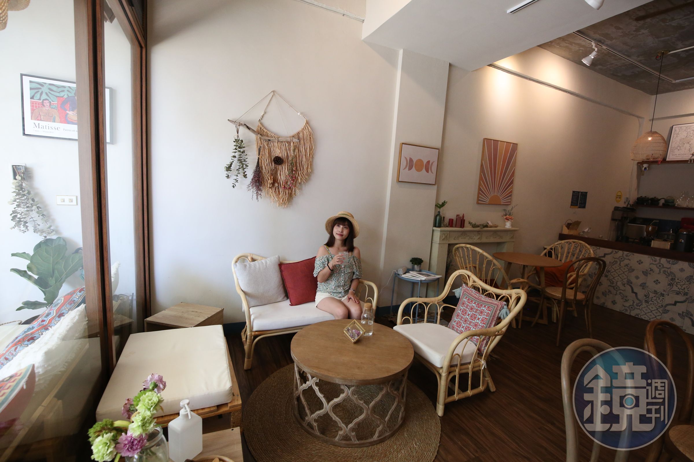 「遊牧Nomad day café」店內呈現暖色調的溫柔感，讓人一眼就愛上。 