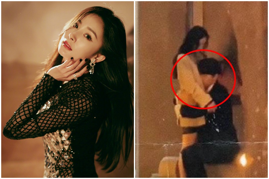 楊冪與男星許凱拍攝新劇的畫面流出，引起中國網友熱議。（翻攝自微博）