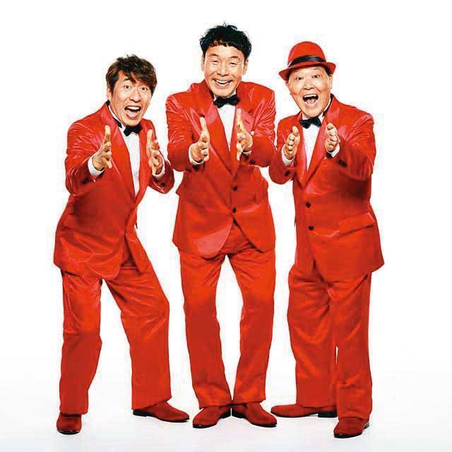 寺門JIMON（左）是日本知名諧星三人組「鴕鳥俱樂部」成員之一。（翻攝自太田PRODUCTION官網）