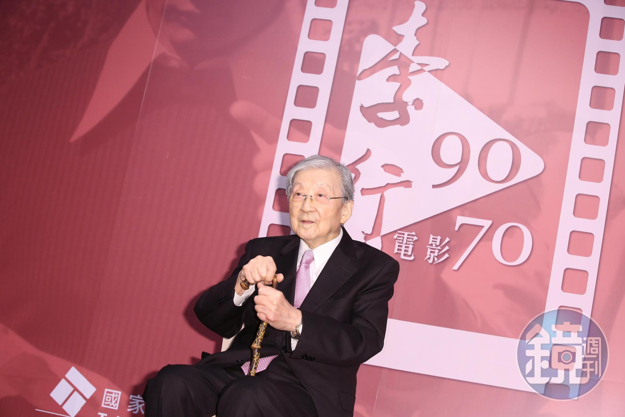 李行一輩子奉獻給電影,有「台灣電影教父」美稱。