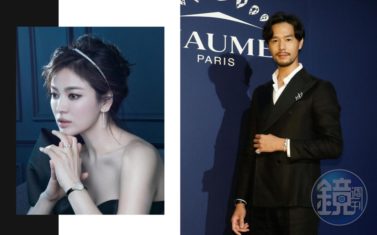 丁春誠(右圖)愈成熟愈帥,而宋慧喬(左圖)是Chaumet品牌大使,帥哥、美女很相配。(資料照、Chaumet提供)