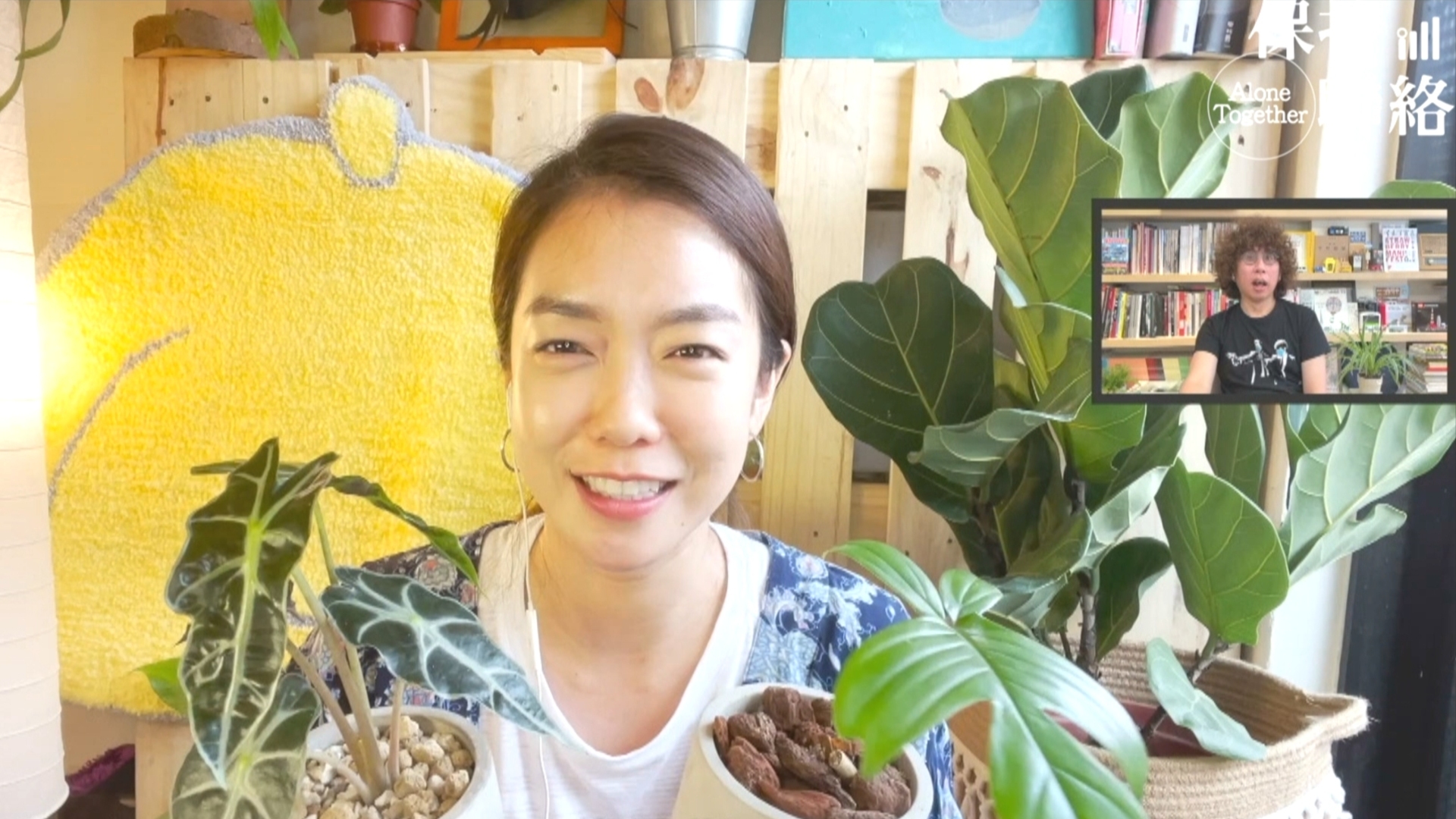 李霈瑜分享居家防疫期間學習如何養蜂以及當綠手指。（公視提供）