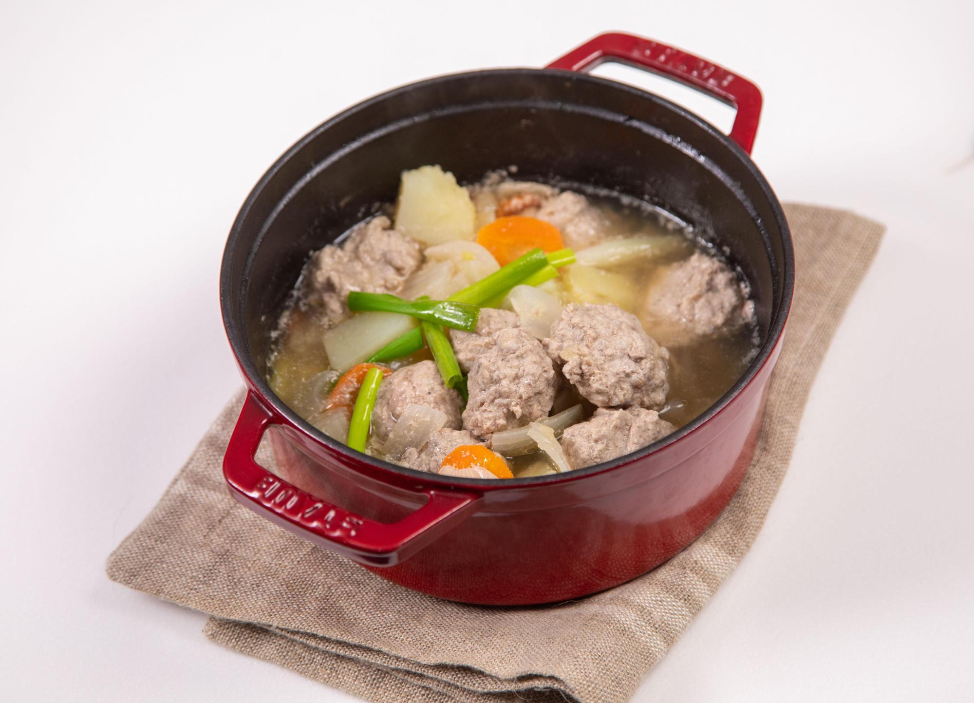 「馬鈴薯牛肉丸子」可以幫忙補充足夠的蛋白質與熱量。
