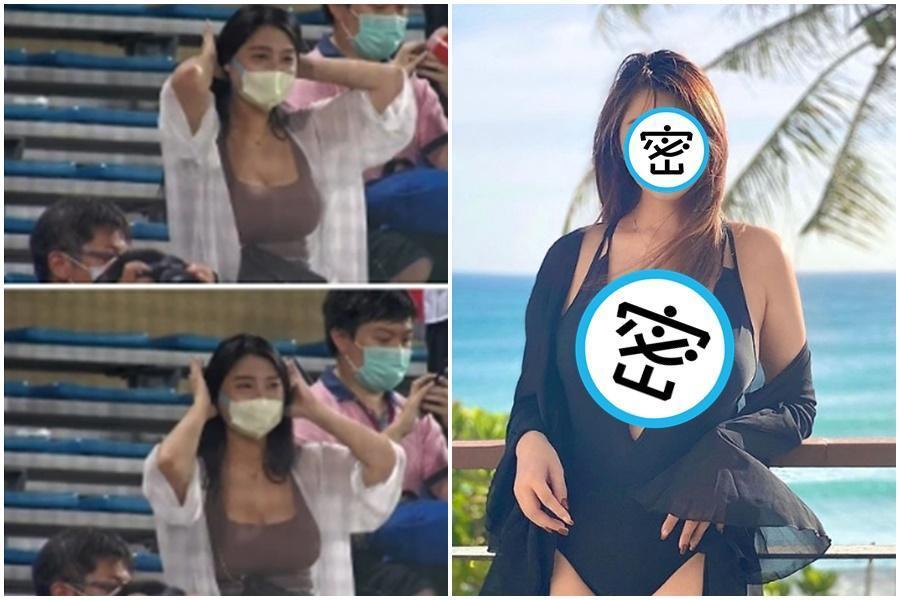 中華職棒上半季最後一場比賽在天母球場,導播專業6秒「養眼畫面」引發話題。(翻攝自神貓偵探社、unnn_aaa IG)