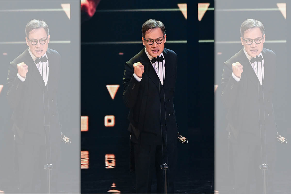 羅大佑獲得第32屆金曲獎特別貢獻獎。（台視提供）