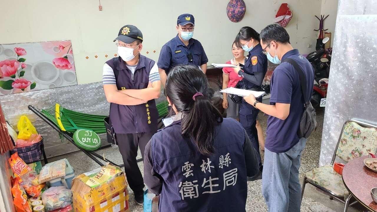 雲林警方會同衛生局追查縣內39處可能流通地點,僅有3處店家認了購買。(雲林縣府提供)