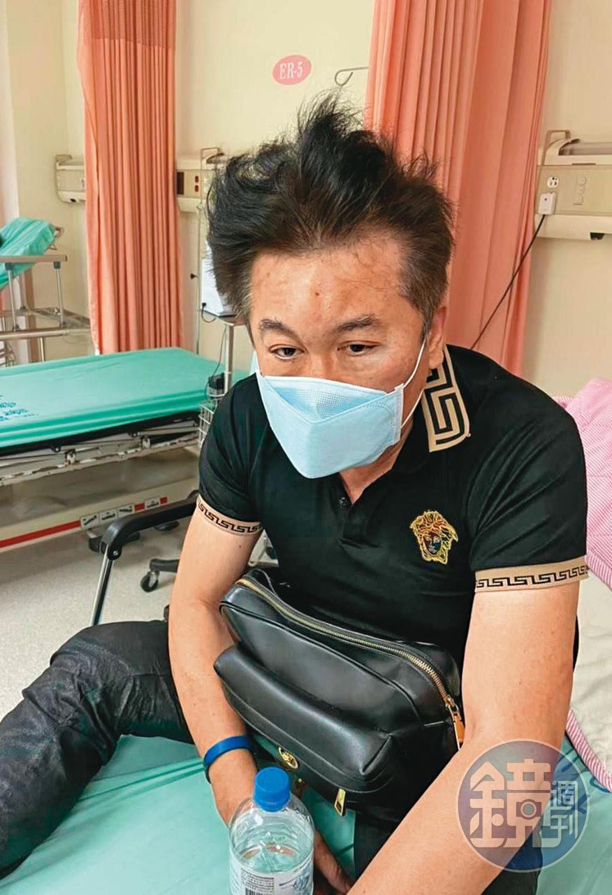 桃園客運常務監事黃炳勳（圖）今年7月被哥哥持鋁棒毆打，送醫治療。（讀者提供）