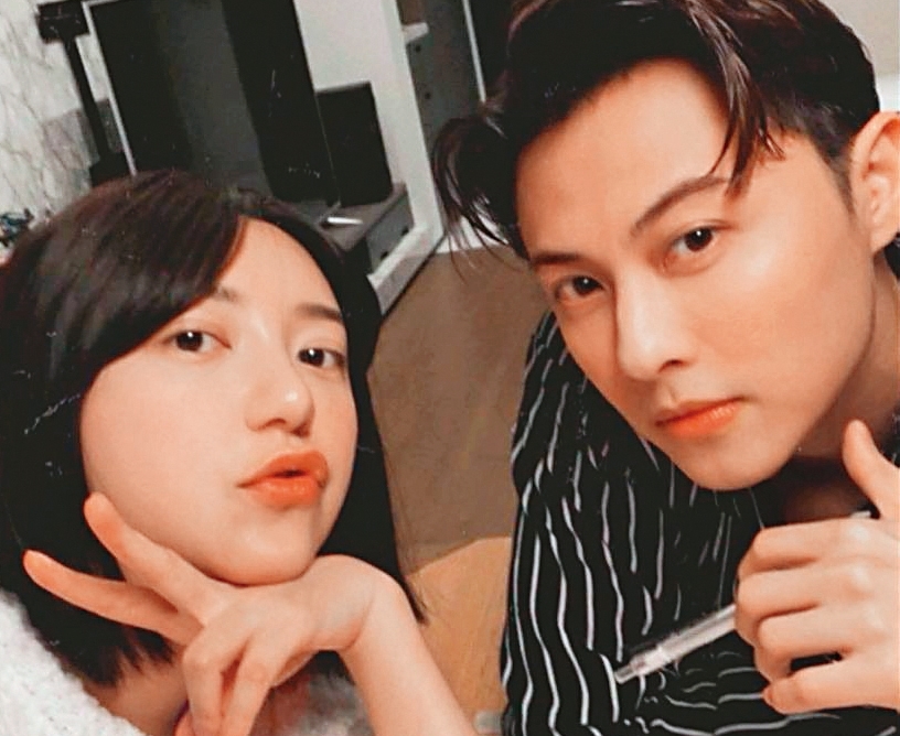 郭雪芙（左）與王子相識了10年，直到電影《山中森林》才首度合作。（翻攝自王子IG）