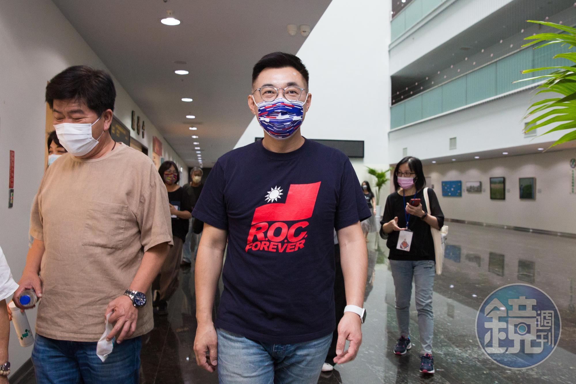 國民黨主席江啟臣針對有作家在施打高端疫苗後發生猝死的事件，呼籲應該立刻停打高端疫苗並徹查。（本刊資料照）