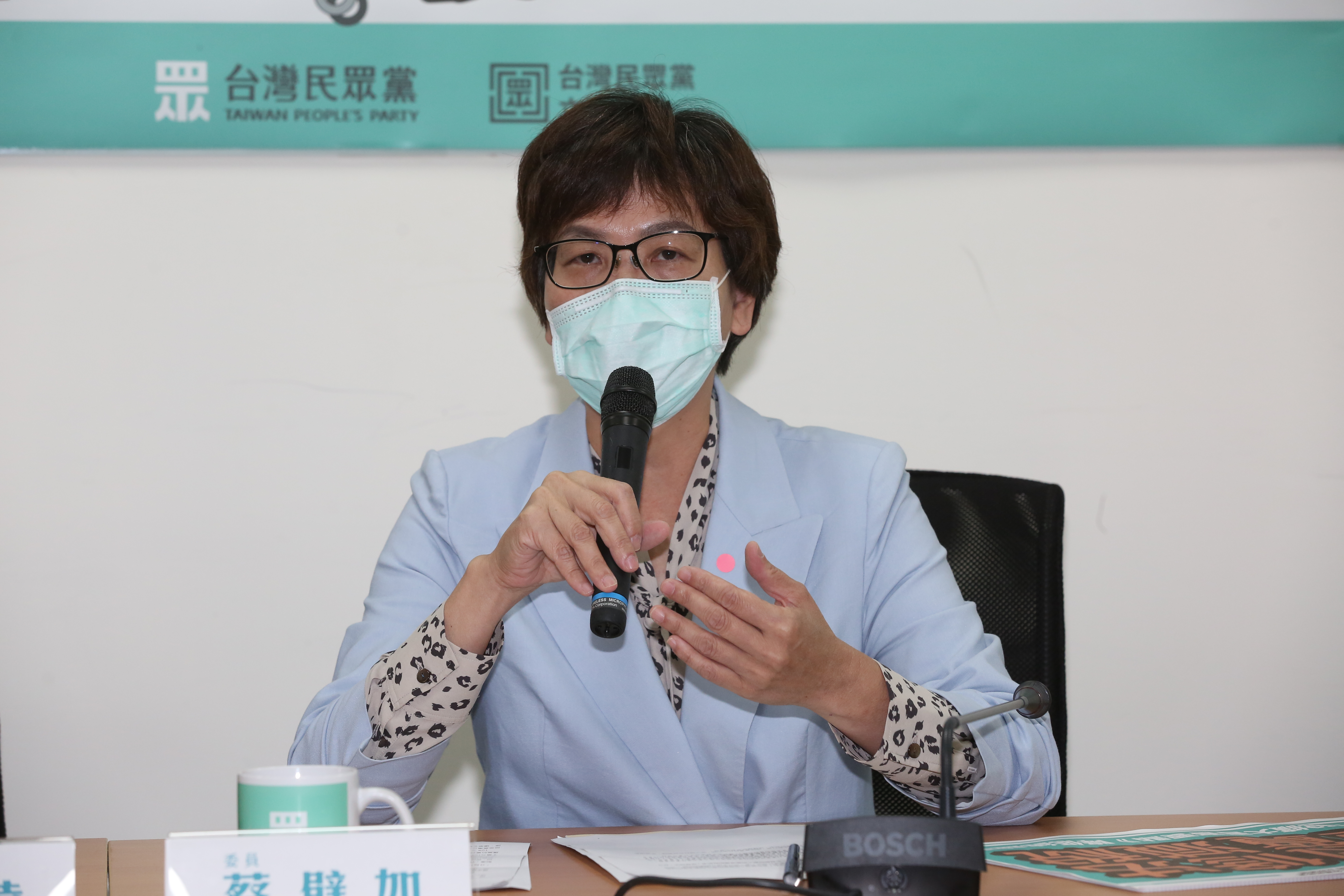 民眾黨立委蔡壁如今指出，他認為作家打高端疫苗後猝死一案，不應該被拿來當作政治攻防的工具。（本刊資料照）