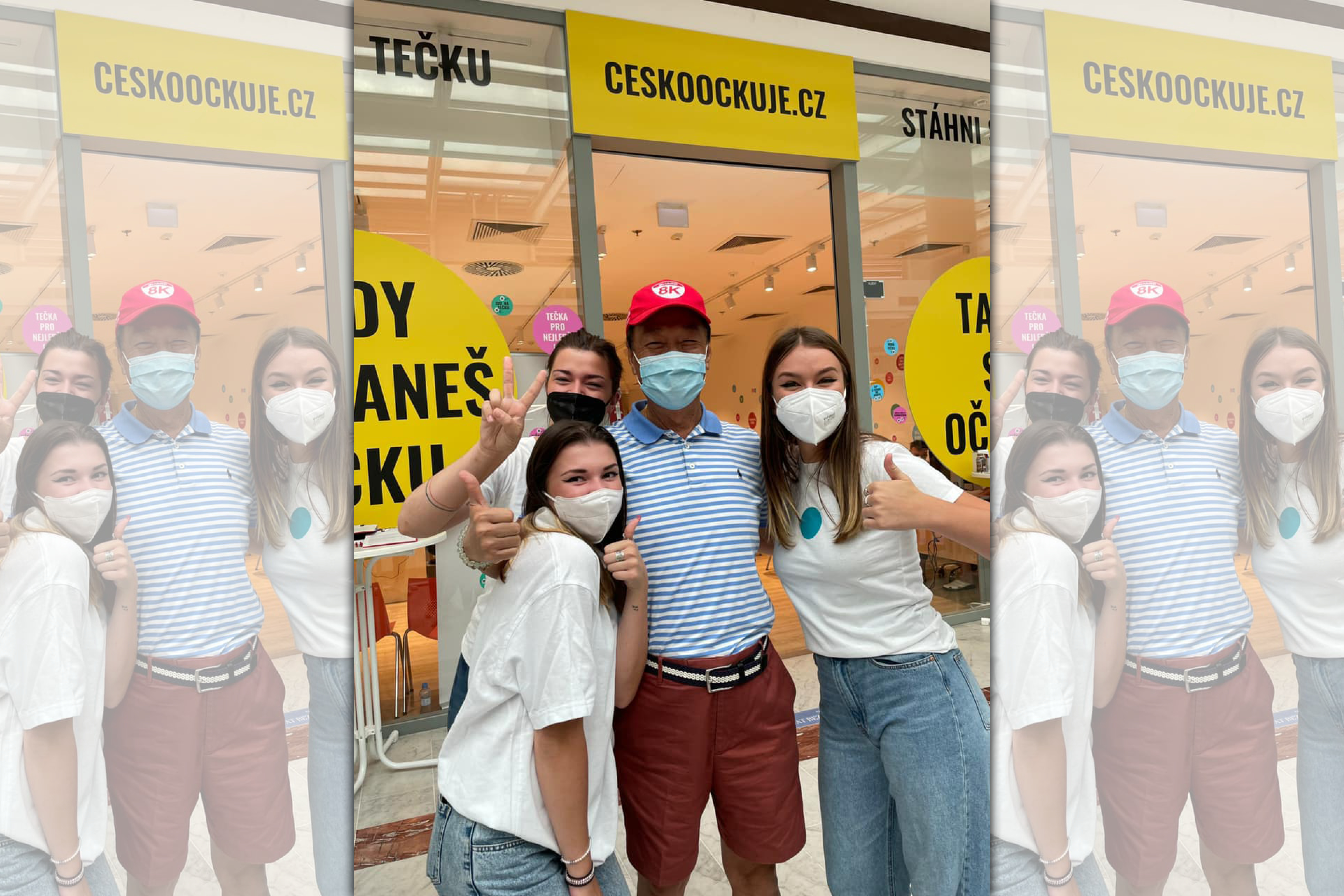 鴻海創辦人郭台銘（中）結束赴歐催疫苗之旅，就傳出BNT將提前抵台的消息，據本刊調查消息屬實「數量差不多，只是時間會拉長一點。」（翻攝自郭台銘臉書）