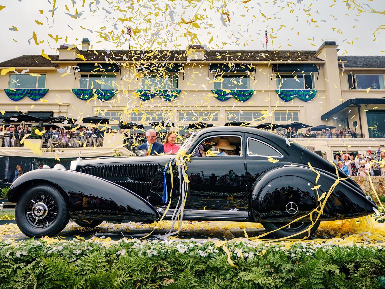 這輛贏得「最佳經典車大獎（Best of Show）」的1938年Mercedes-Benz 540K Autobahn kurier體現了許多引人注目的特點—風格、速度和性能。
