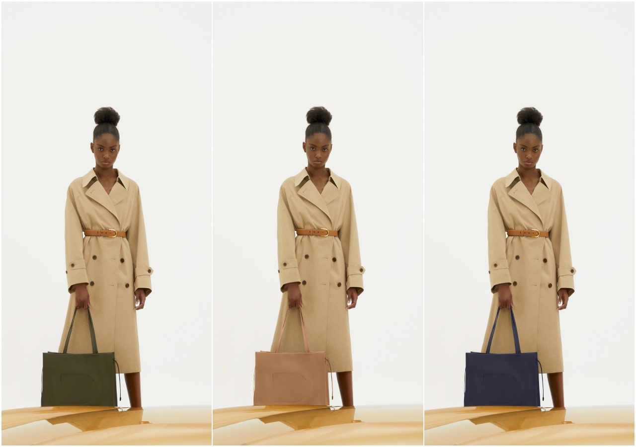 DELVAUX推出全新包款D Tote手提包，以簡約線條成為都會女性的最佳幫手。（美之心提供）