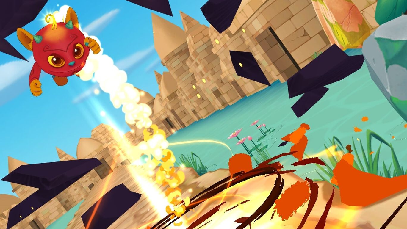 Switch遊戲《臺灣妖果》改編自公視動畫《妖果小學堂》,耗時約1年開發,支援切換中、英、日、韓與台語。(翻攝自任天堂eShop)