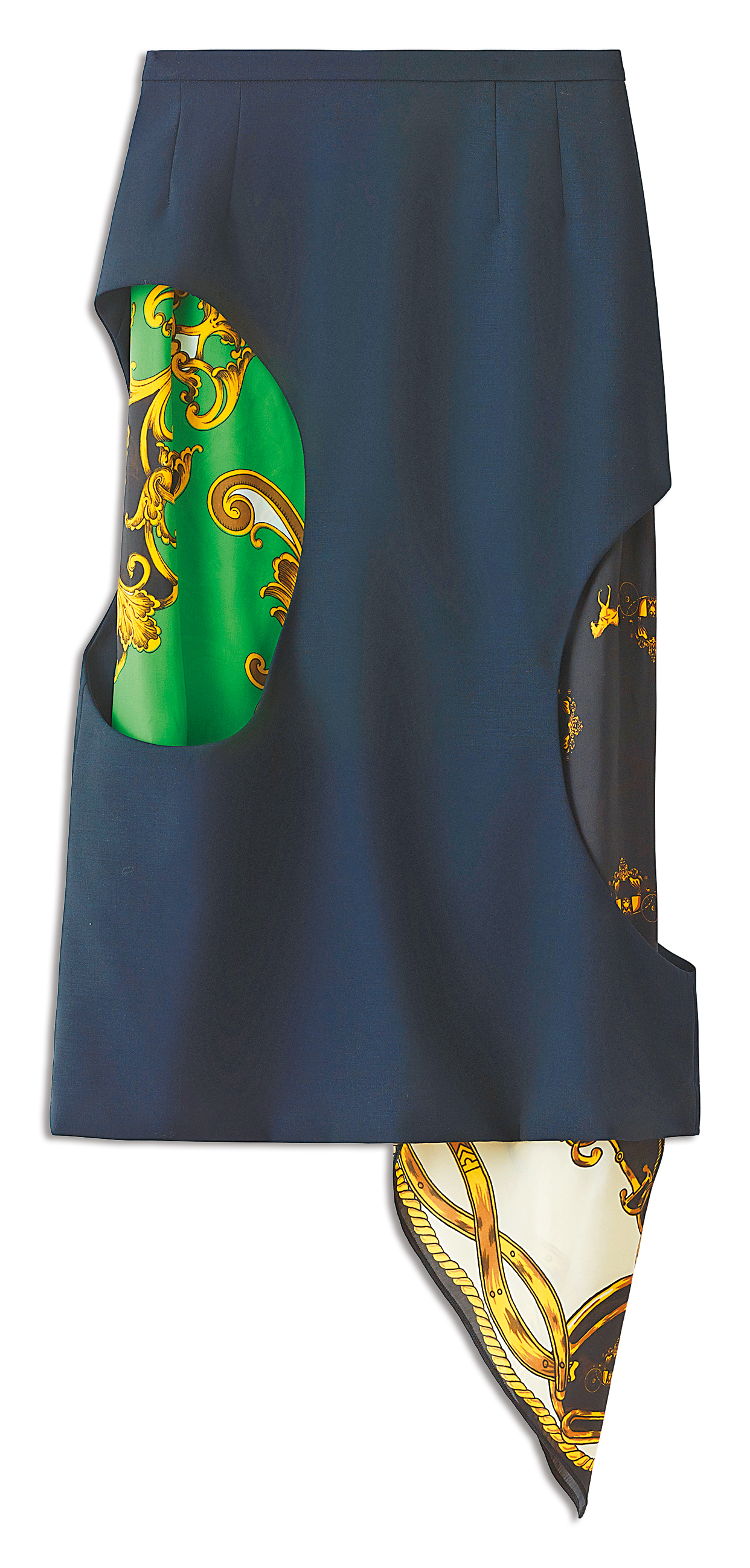 絲巾印花長裙 NT$3,499。(H&M提供)